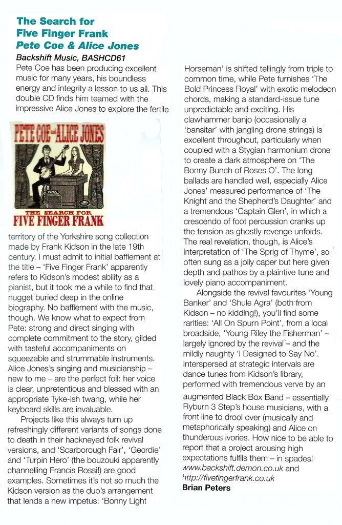EDS Magazine - The Search For Five Finger Frank Review