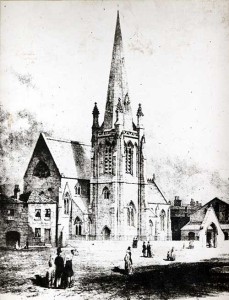 St. Phillip's Church, Wellington Street, Leeds circa 1866